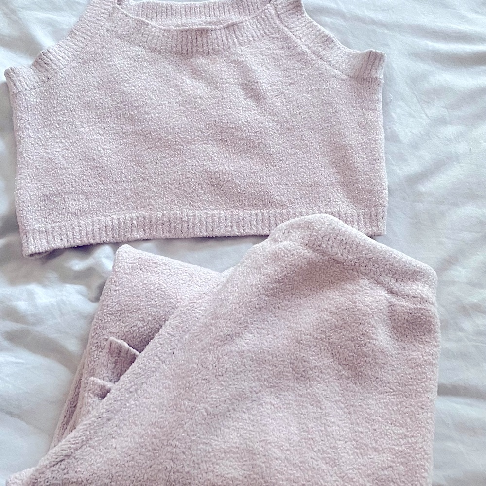 Sanctuary Women's Cozy Knit Pajama Set - Light Pink